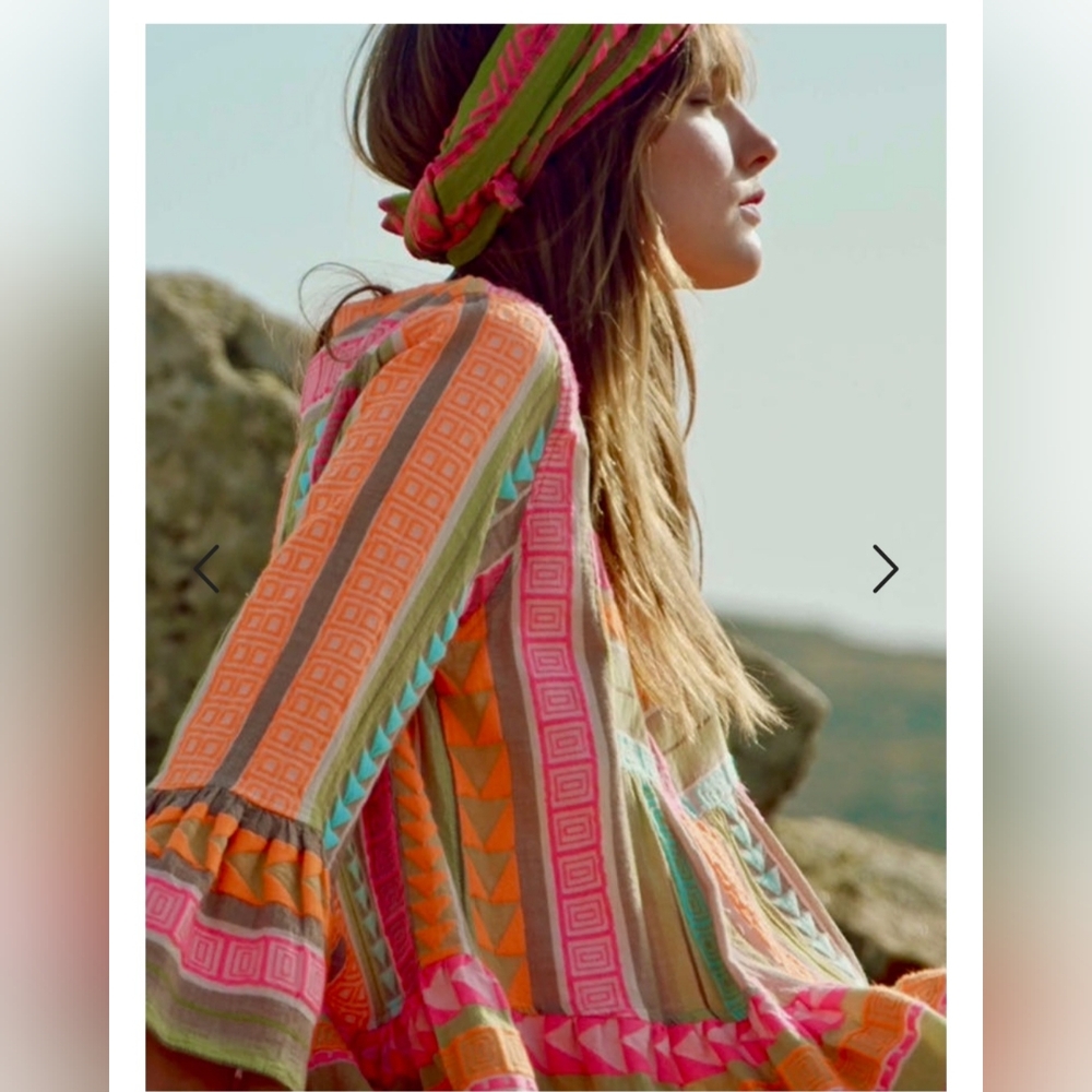 Bohemian Chic Colorful Patchwork Dress - Picture 5 of 8